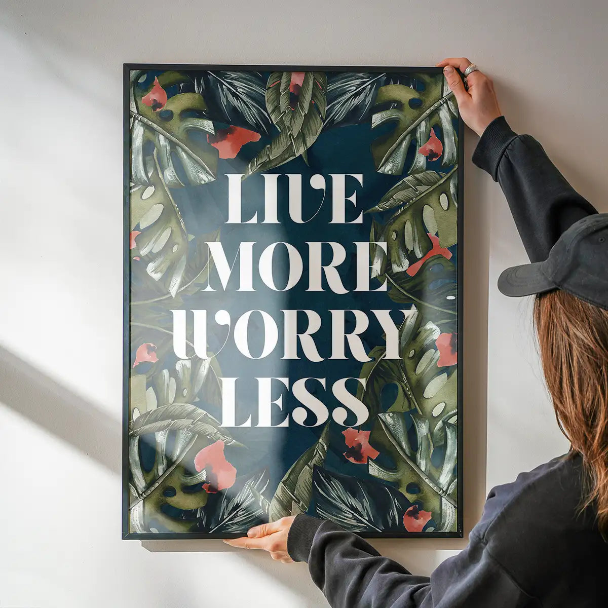 Live More Worry Less Quote Print