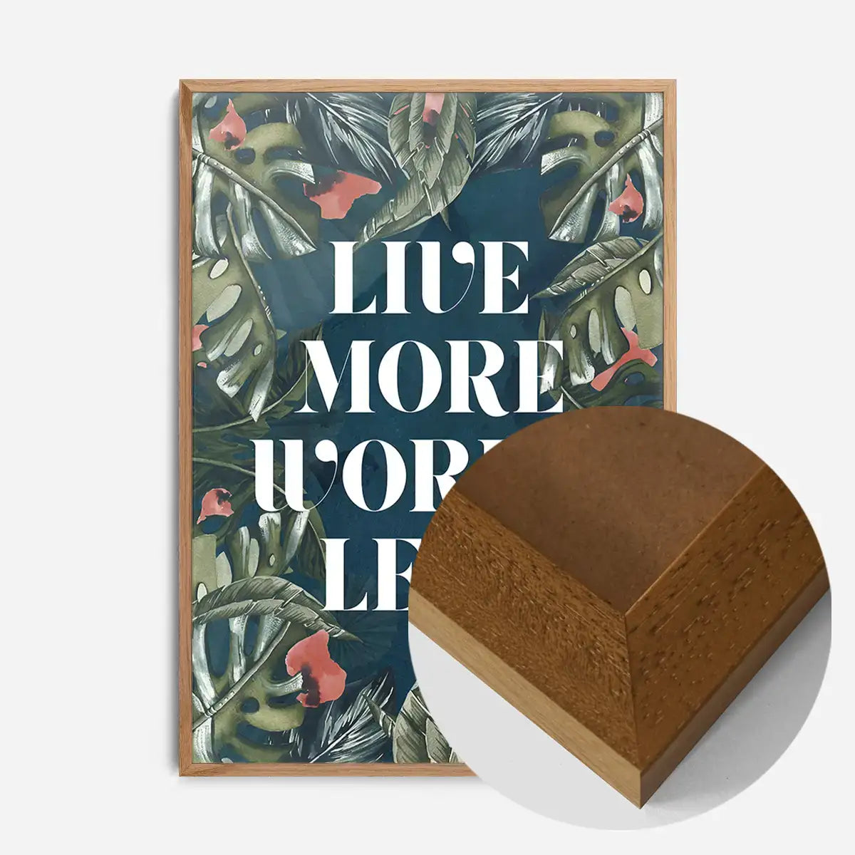Live More Worry Less Quote Print