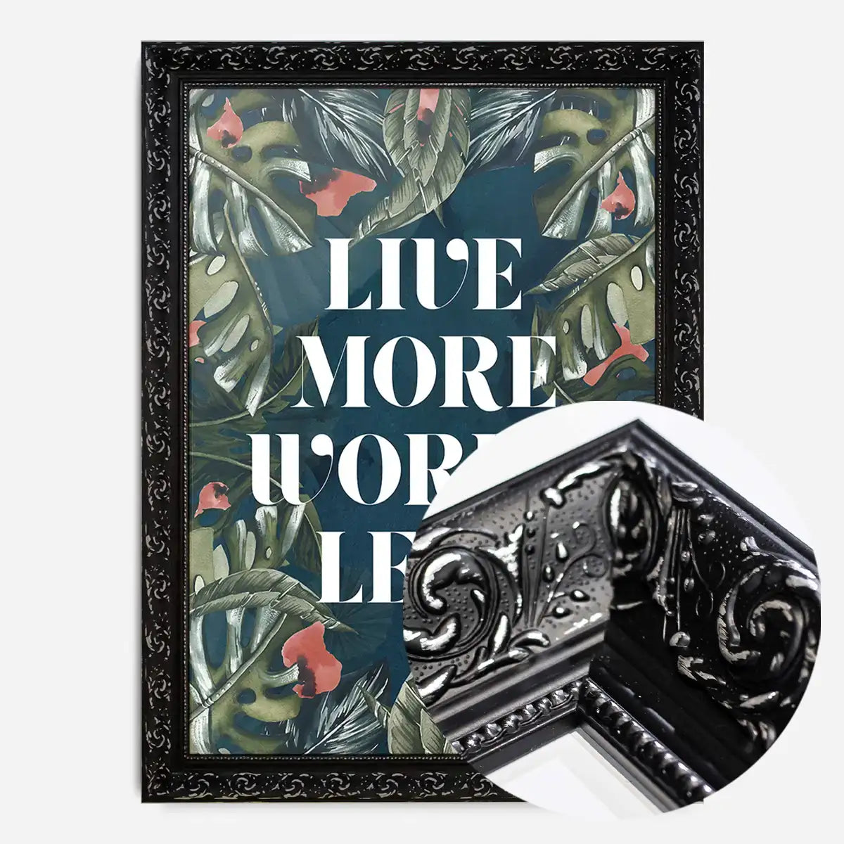 Live More Worry Less Quote Print