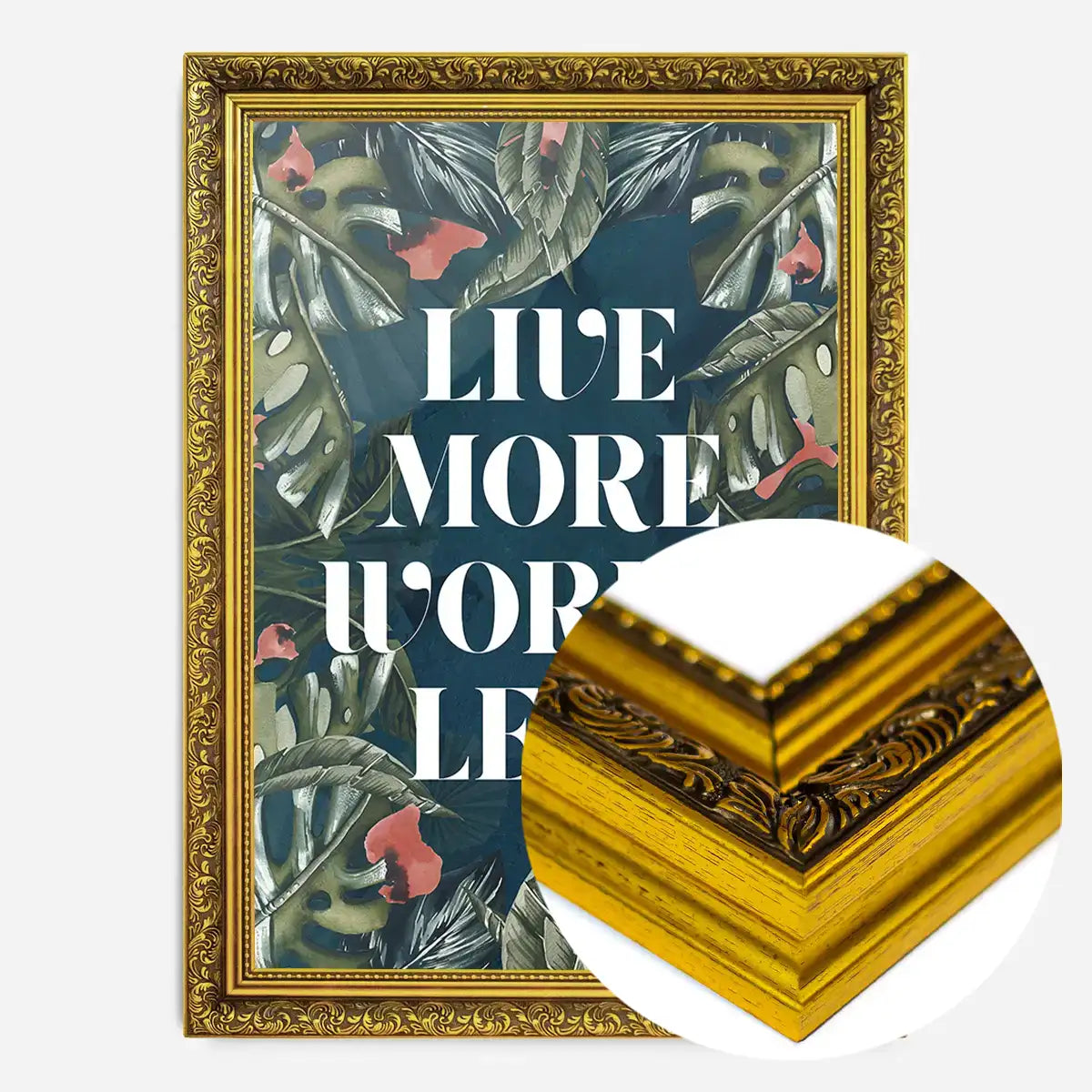 Live More Worry Less Quote Print