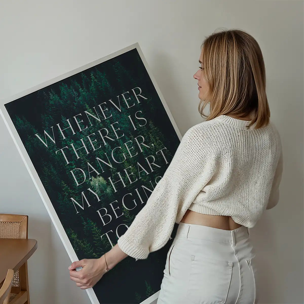 Whenever There Is Danger Quote Print