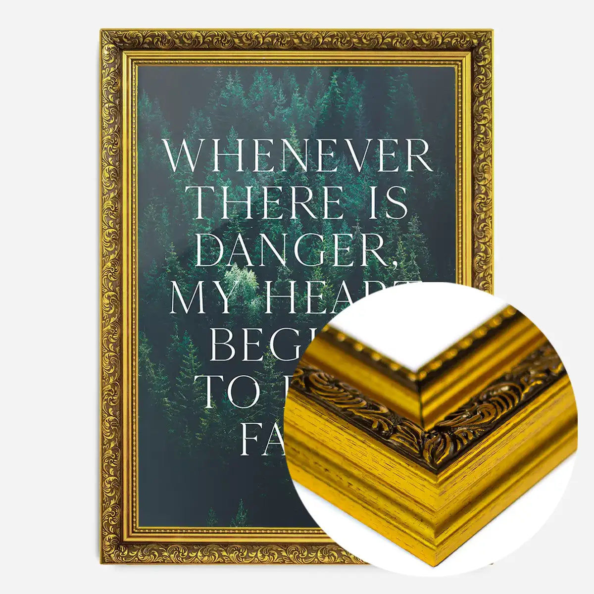 Whenever There Is Danger Quote Print