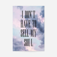 Sell My Soul Lyrics Print