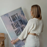 Sell My Soul Lyrics Print