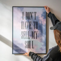 Sell My Soul Lyrics Print