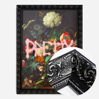 Pretty Flowers Vase Graffiti Painting Print