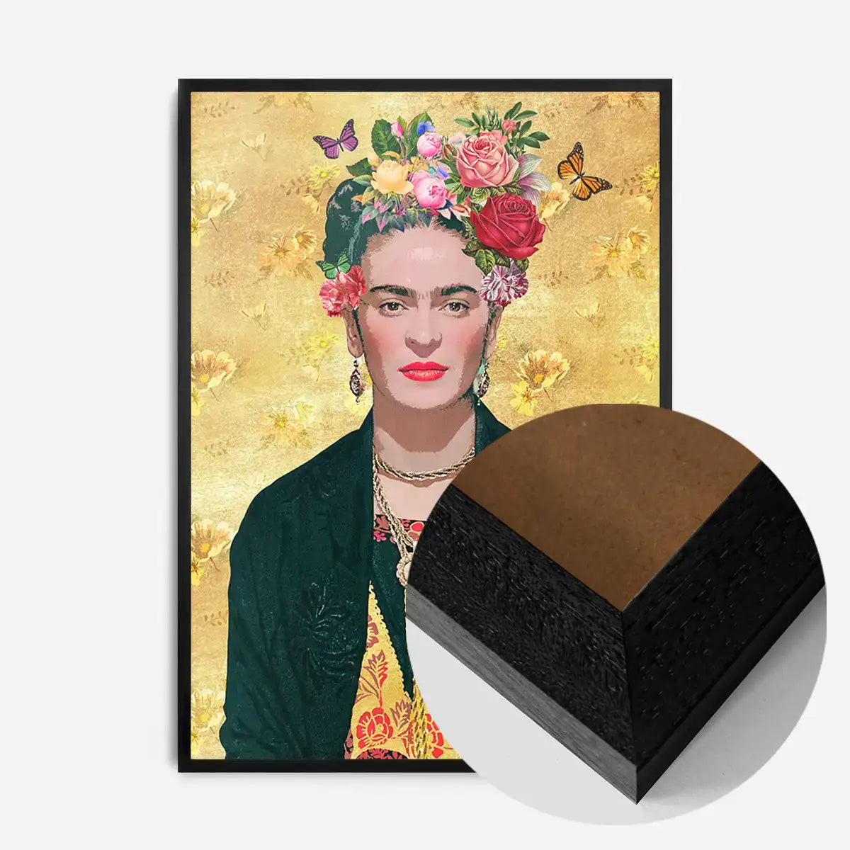 Frida Kahlo Gold Print