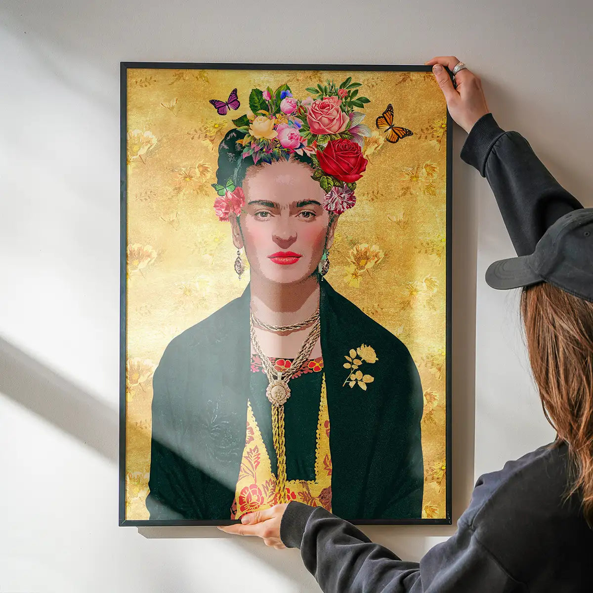 Frida Kahlo Gold Print