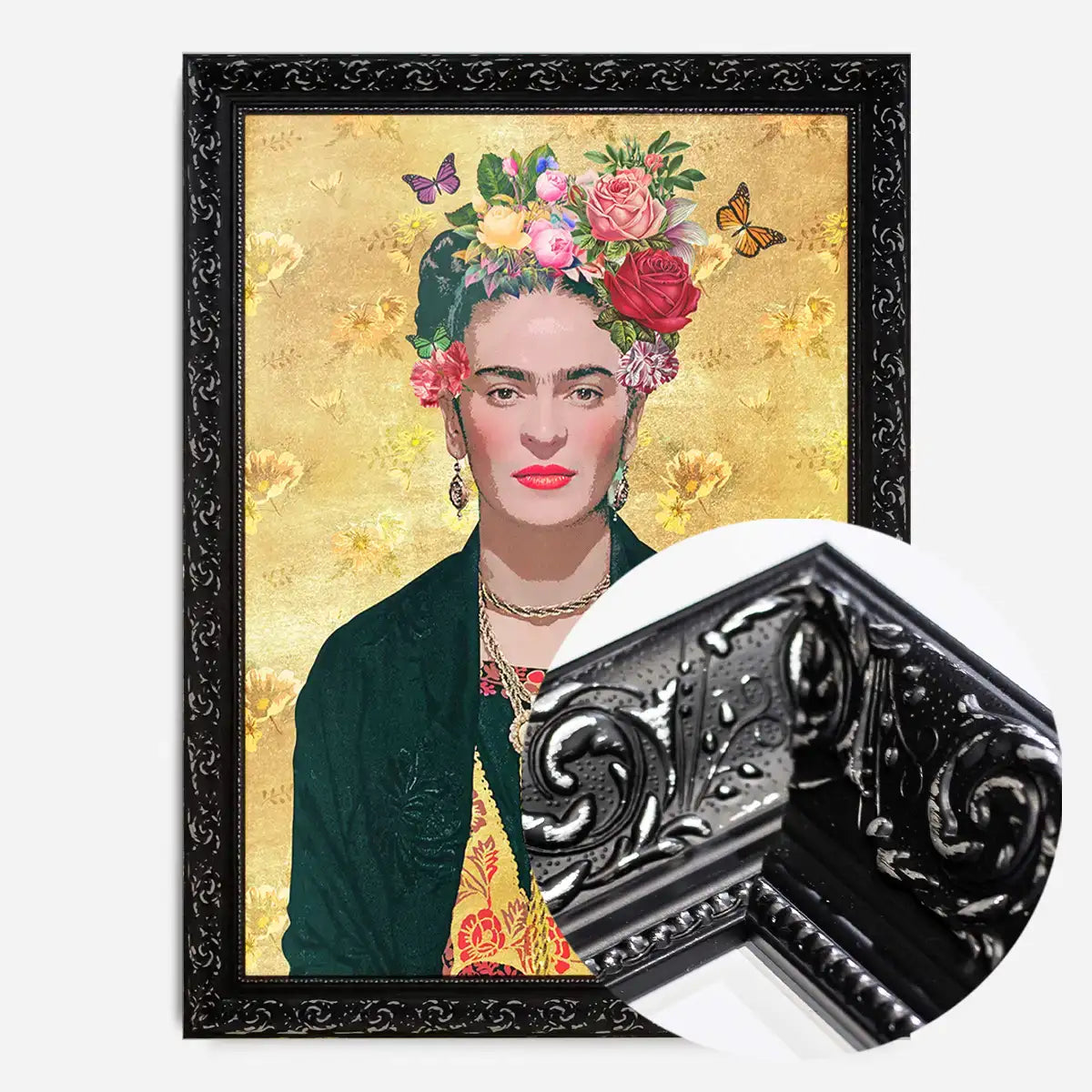 Frida Kahlo Gold Print