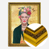 Frida Kahlo Gold Print