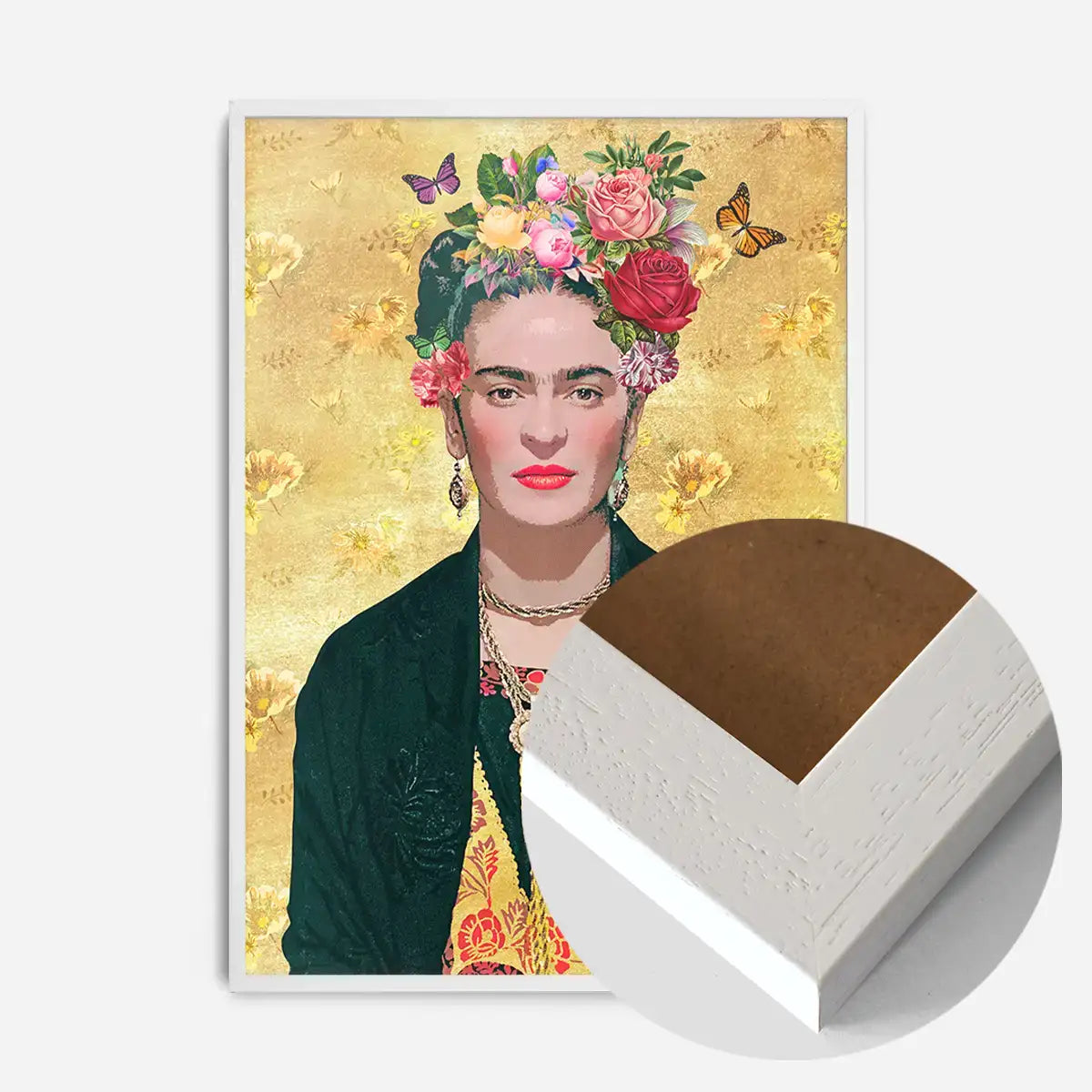 Frida Kahlo Gold Print