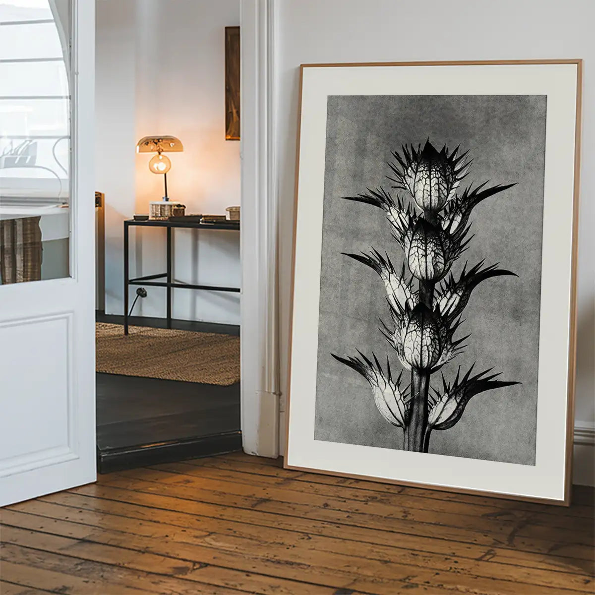 Vintage Botanical Study 2 Black and White Art Print