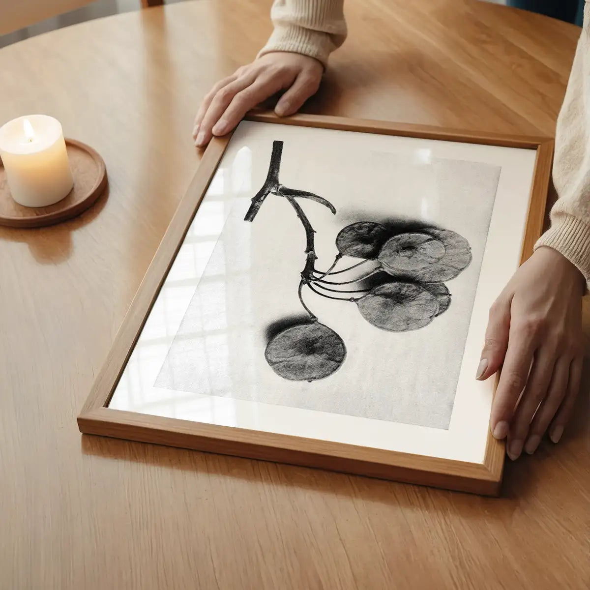 Vintage Botanical Study 4 Black and White Art Print