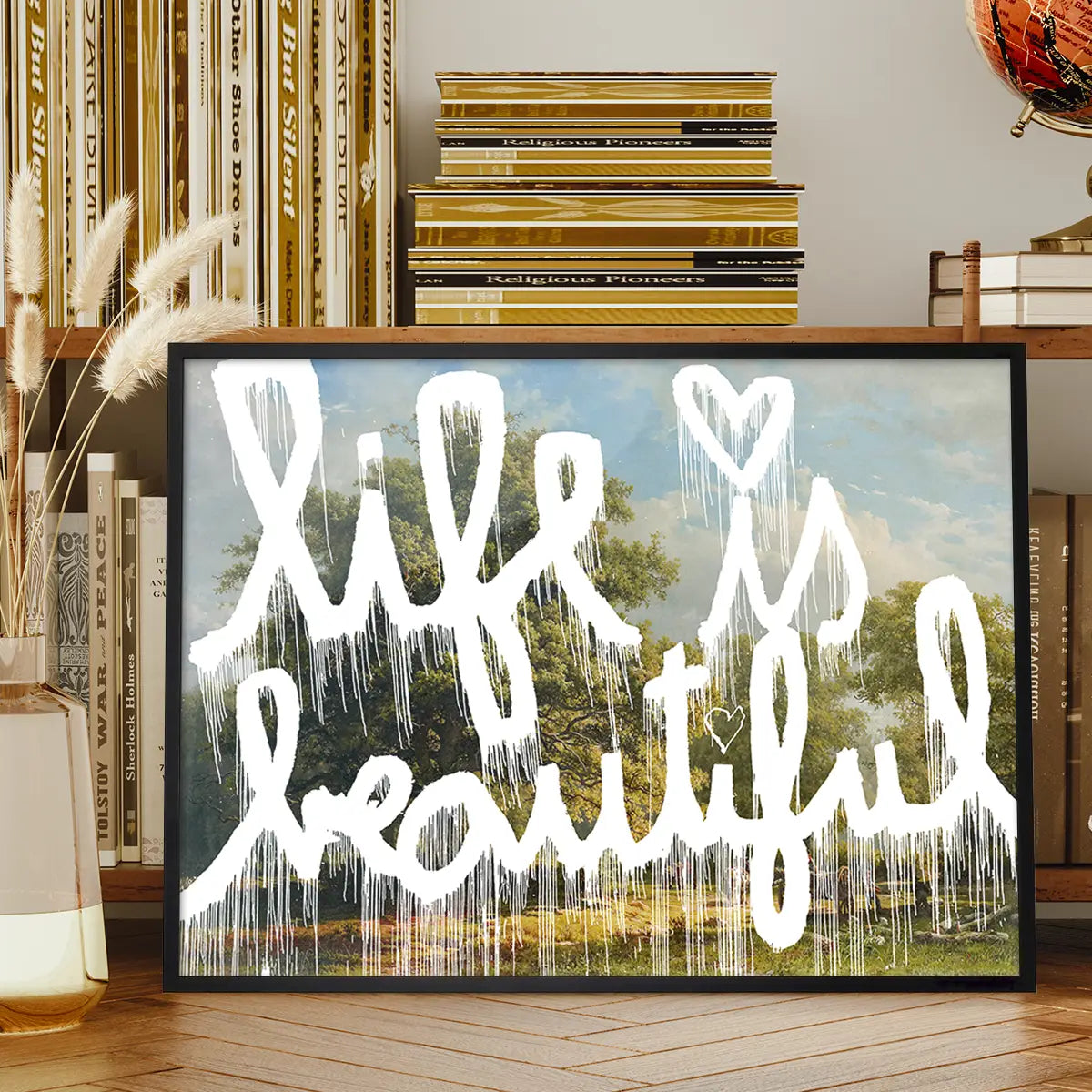 Life is Beautiful Graffiti Paint Print