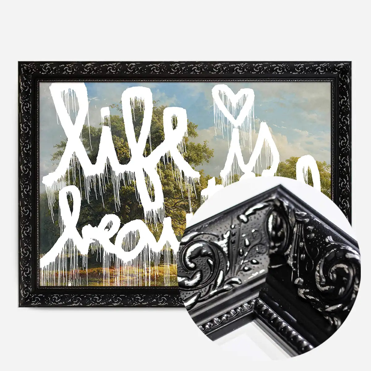Life is Beautiful Graffiti Paint Print