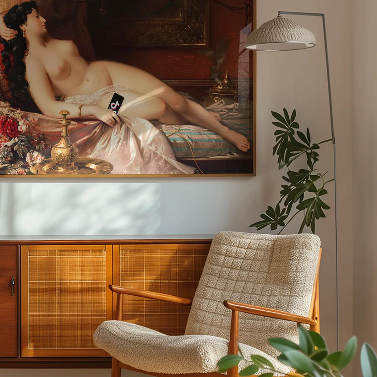 Tik Tok Oil Nude Life Painting Print