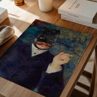 Vintage Superhero Painting Altered Art Print