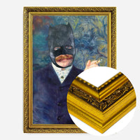 Vintage Superhero Painting Altered Art Print