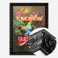 Tomorrow Is The Question Neon Quote Print