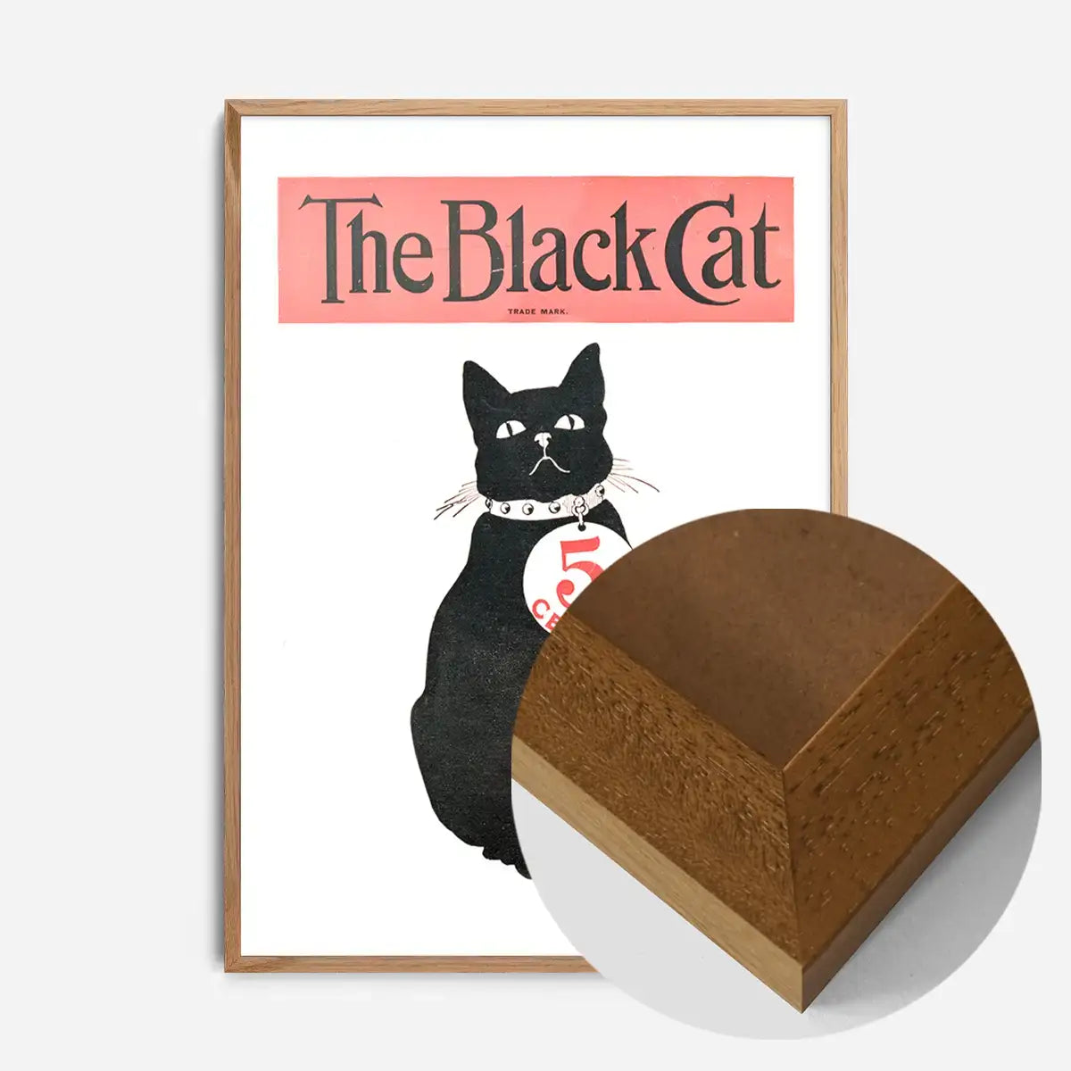 Black Cat Vintage Halloween Art Print