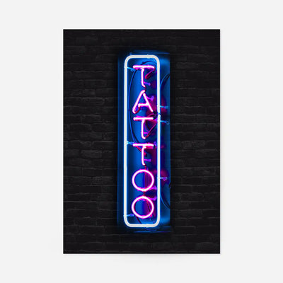Tattoo Neon Sign Photography Print