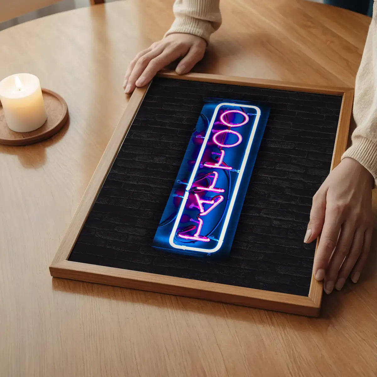 Tattoo Neon Sign Photography Print