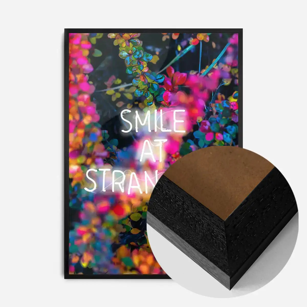 Smile At Strangers Neon Floral Print