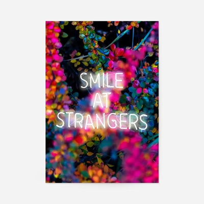 Smile At Strangers Neon Floral Print