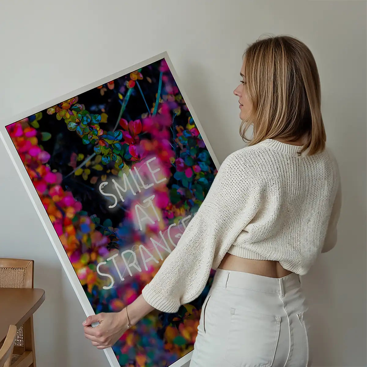 Smile At Strangers Neon Floral Print