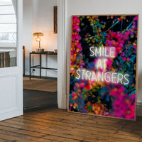 Smile At Strangers Neon Floral Print