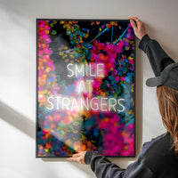 Smile At Strangers Neon Floral Print