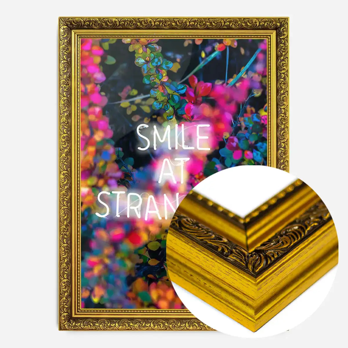 Smile At Strangers Neon Floral Print
