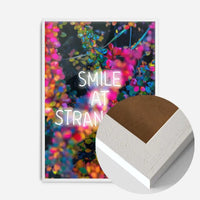 Smile At Strangers Neon Floral Print