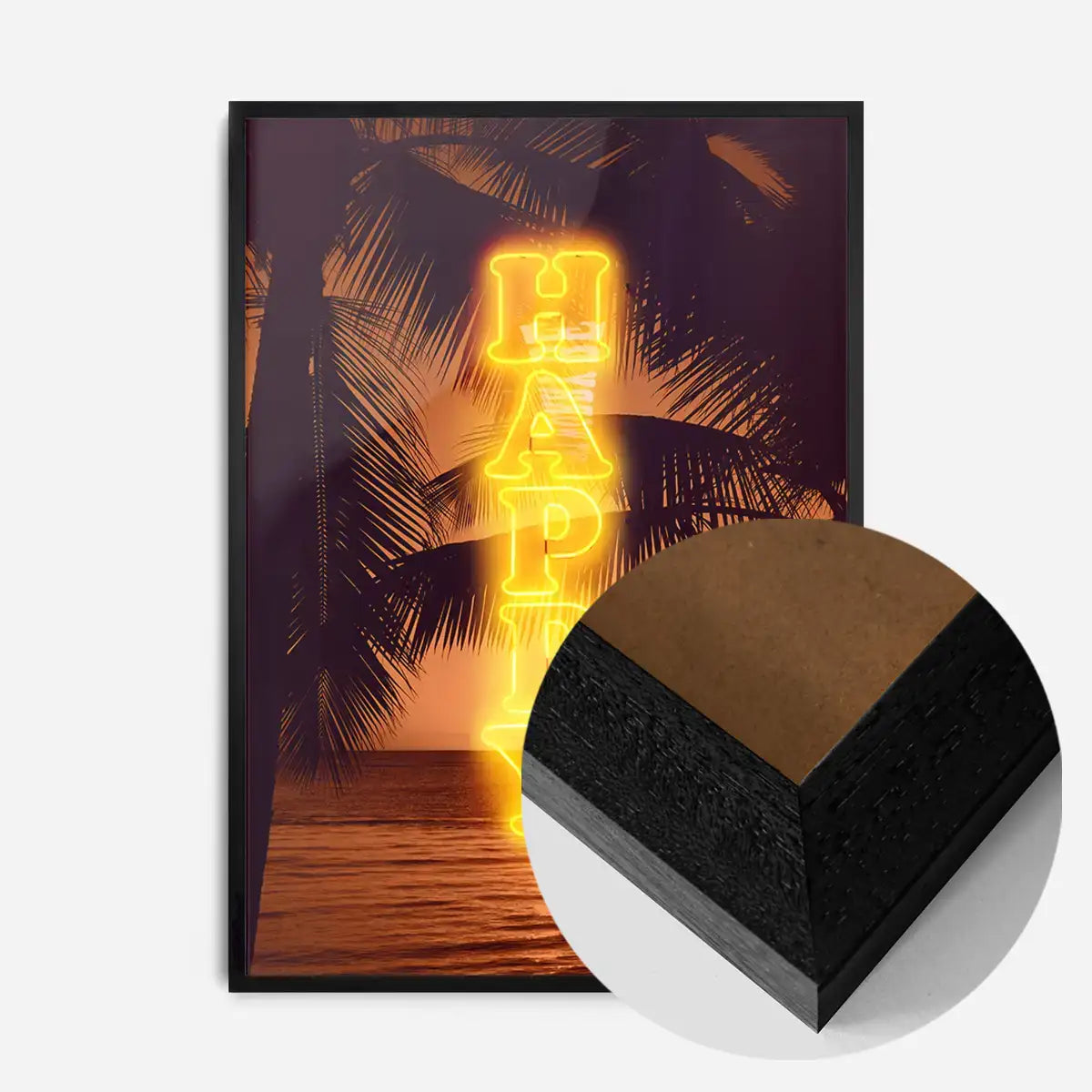 Happy Beach Neon Print