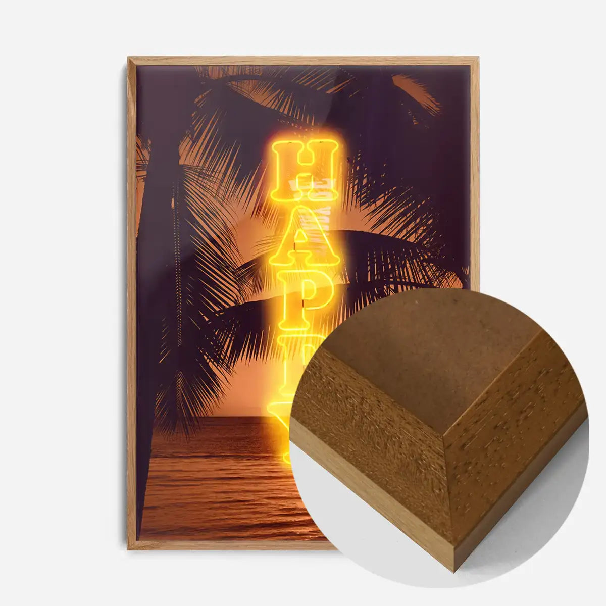 Happy Beach Neon Print