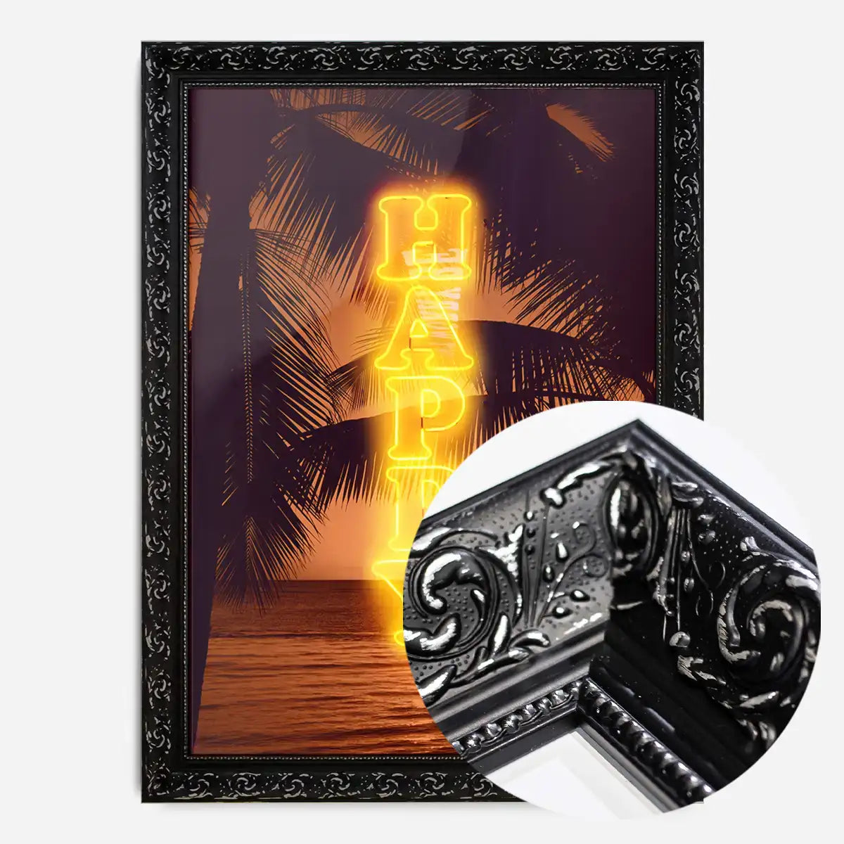 Happy Beach Neon Print