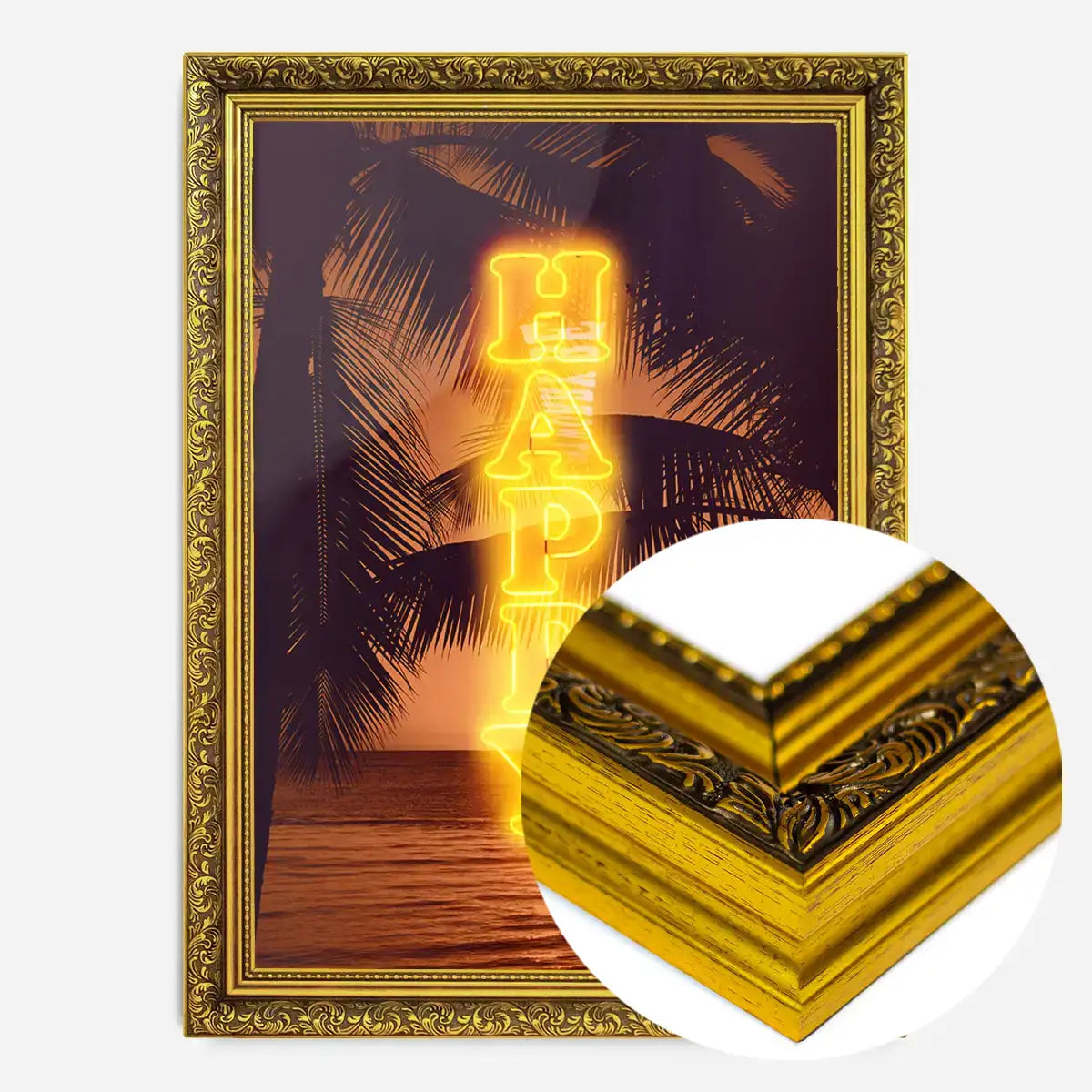 Happy Beach Neon Print