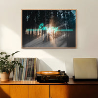 Enjoy Woodland Neon Print