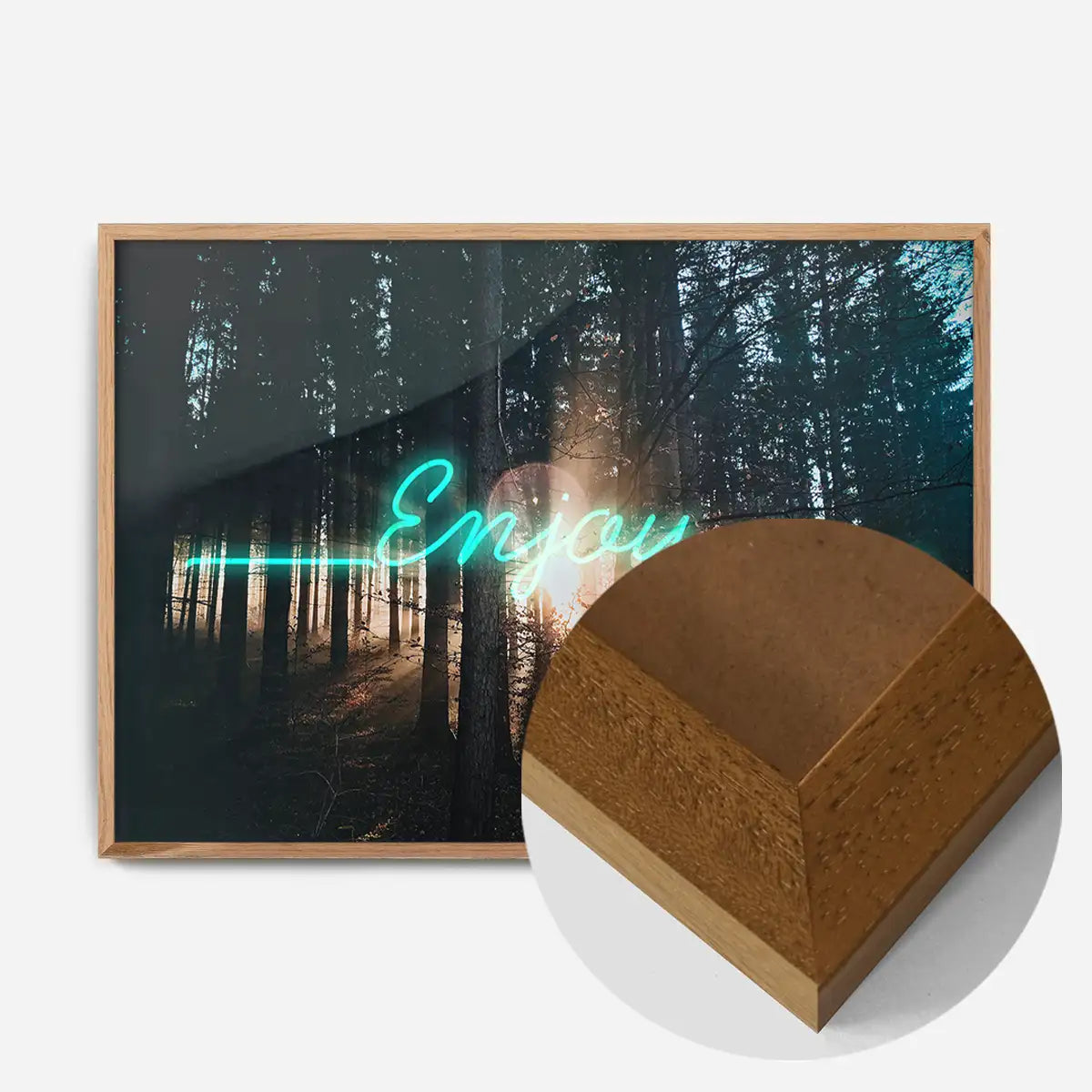 Enjoy Woodland Neon Print