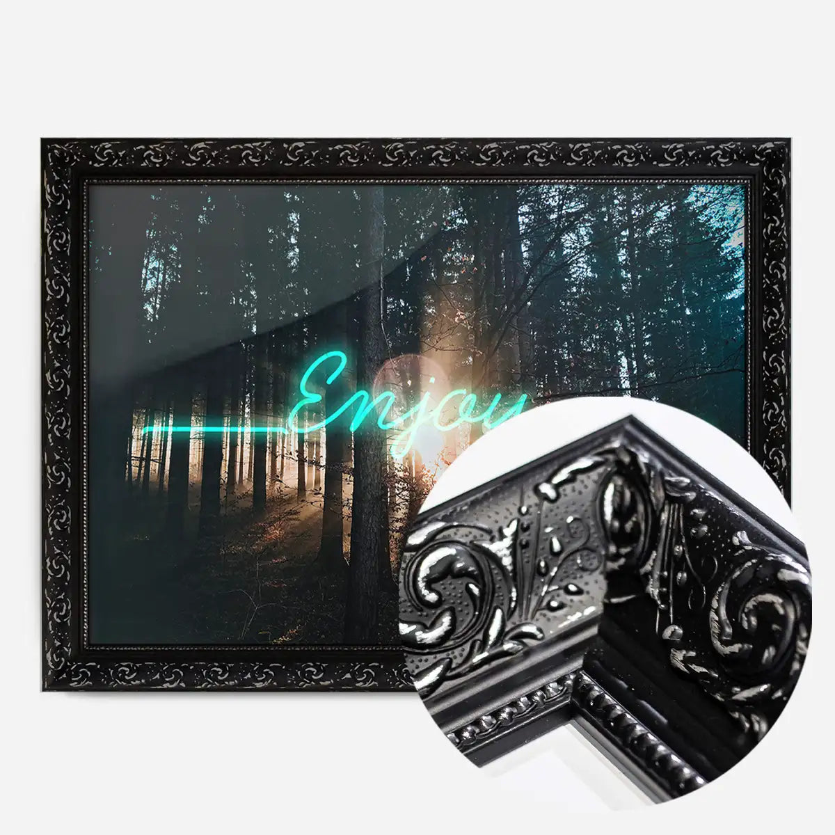 Enjoy Woodland Neon Print