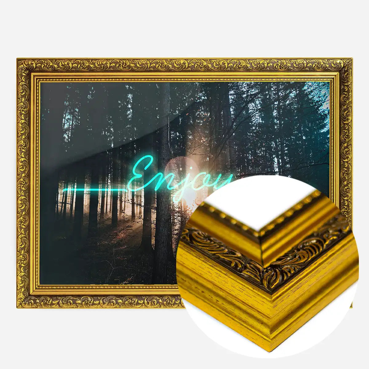 Enjoy Woodland Neon Print