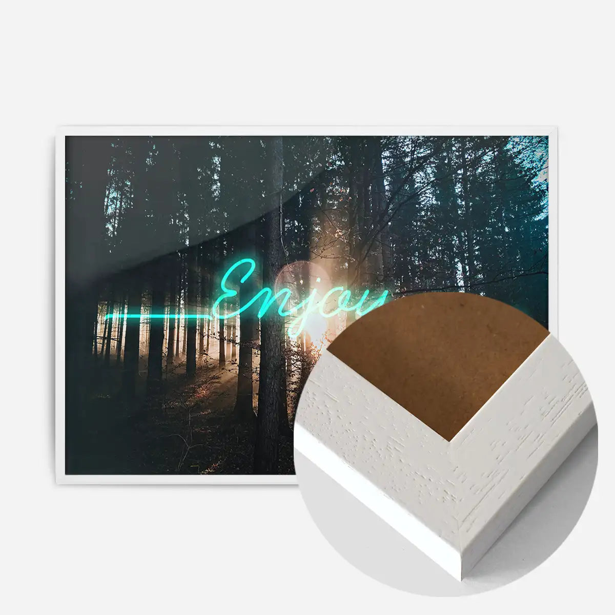 Enjoy Woodland Neon Print