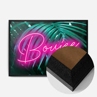 Boujee Neon Leaves Print