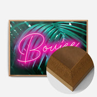 Boujee Neon Leaves Print