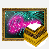 Boujee Neon Leaves Print