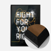 Fight For Your Right Neon Fist Print