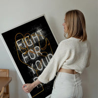 Fight For Your Right Neon Fist Print