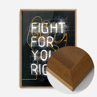 Fight For Your Right Neon Fist Print