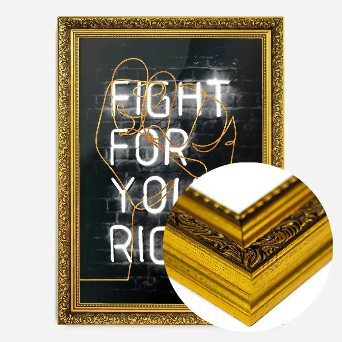 Fight For Your Right Neon Fist Print