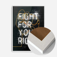 Fight For Your Right Neon Fist Print
